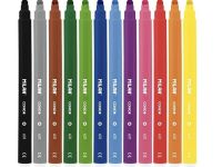 Набор фломастеров MILAN 12 цв, на водной основе, в картонной упаковке