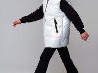 Жилет текстильный с полиуретановым покрытием для девочек