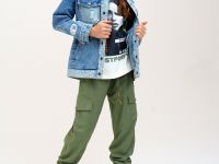 Брюки текстильные для девочек