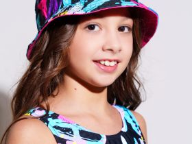 Панама текстильная для девочек