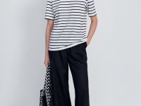 Футболка в полоску из хлопка