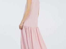 Платье А-силуэта из лиоцелла, Розовый