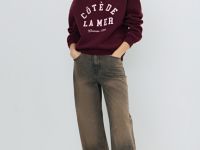 Свитшот с принтом, Фиолетовый