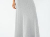 Трикотажная юбка А-силуэта из ангоры, Серый