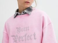 Свитшот со стразами для девочек, Розовый