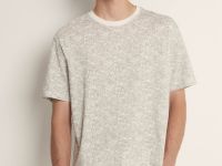 Футболка из хлопка с цветочным принтом