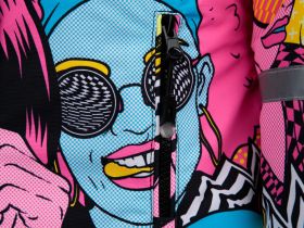 Зимний комплект из мембранной ткани для девочки: куртка, полукомбинезон