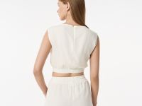 Женская лёгкая рубашка Lacoste из смеси льна