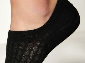 Следки Socks, черные/белые