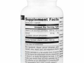 Source Naturals, аскорбил пальмитат, 500 мг, 90 капсул