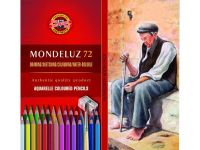 Набор карандашей акварельных Koh-I-Noor "MONDELUZ OLD MAN" 72 цвета, с кистью и точилкой, картон.упа