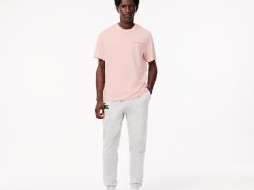 Мужская футболка для дома Lacoste из хлопка