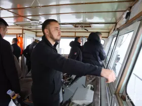 Делегация Совета Федерации ознакомилась с ходом строительства Ленского моста