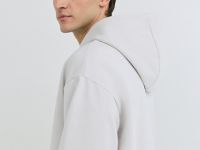 Толстовка на молнии с капюшоном, Белый