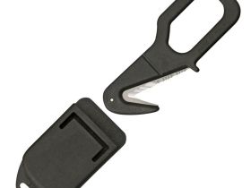 Стропорез Fox Rescue Emergency Tool, сталь 420J2, рукоять термопластик FRN, чёрный