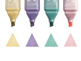 Набор текстовыделителей MESHU "Shiny", 4 цв., пастельные цвета c глиттером, 1-5 мм, ПВХ бокс, европо