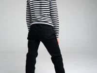 Джинсы-джоггеры, утепленные флисом, для девочки