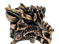 Бусина для темляка Рогатый Дракон, бронза