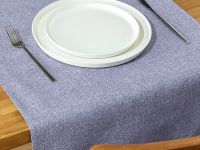 Скатерть-дорожка Листья/Fogliame, фиолетовая