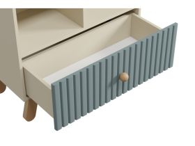 Стеллаж детский Финни 78x78 Серо-зеленый