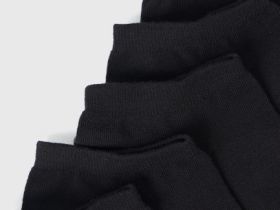 Базовые носки-сникерсы, 5 пар, Черный