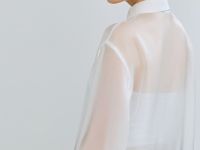 Блузка из органзы, Белый