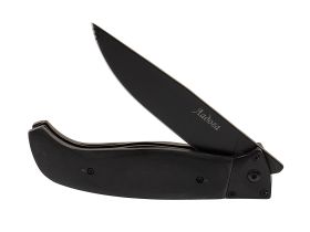 Складной нож Финка Ладога, сталь 65Х13, черный клинок