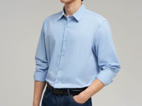 Рубашка прямого кроя из хлопка