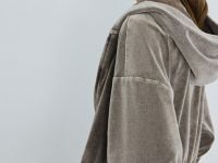 Толстовка из бархата, Бежевый