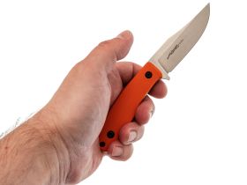 Туристический нож Kizlyar Supreme Asket, сталь AUS-10, рукоять G10, оранжевый
