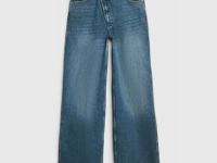 Джинсы с запахом, Синий