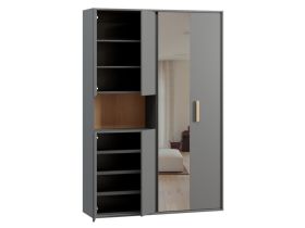 Шкаф-купе Бладвен 3-140x210 Графитовый