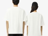 Футболка Lacoste унисекс свободного кроя из органического хлопка