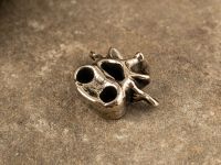 Бусина для темляка Позвонок большой, мельхиор