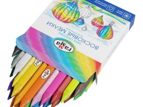 Набор мелков восковых Гамма "Классические" 24 цв, трехгранные, картон. упак., европодвес