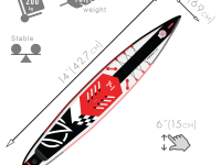 Надувная доска для SUP-бординга ZAP FORMULA 14 FUSION