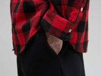 Рубашка из фланели в клетку