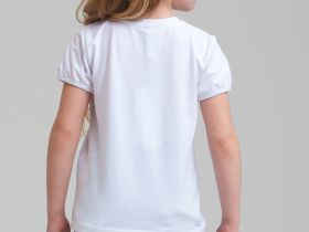 Фуфайка трикотажная для девочек (футболка)