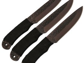 Набор Спортивных ножей "Сокол", комплект 3 шт, сталь 65Г