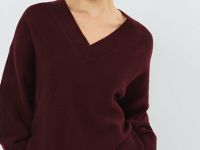 Джемпер из мягкой пряжи с шерстью, Фиолетовый