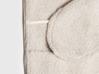 Дублёнка из искусственной замши с мехом для девочек, Бежевый