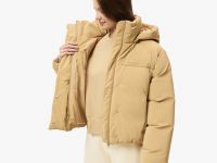 Женская укороченная куртка Lacoste с капюшоном