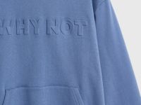 Худи с объёмным декором для мальчиков, Синий