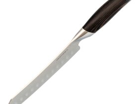 Нож кухонный Сантоку Okroshka Truffle 17.8 см, сталь 9cr18mov, рукоять Pakka Wood
