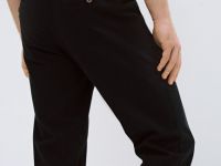 Базовые брюки-чиносы из твила, Черный