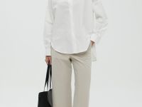 Укороченные брюки прямого кроя