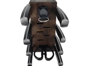 Подставка для ножей магнитная комбинированная Woodinhome KS016SOB, дуб, коричневый