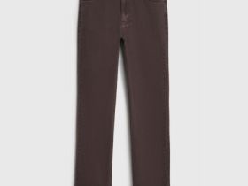 Прямые джинсы со средней посадкой, Коричневый
