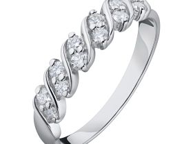 Кольцо из белого золота с бриллиантами э0901кц04200771