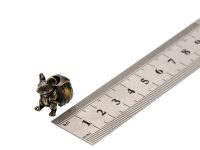 Бусина для темляка "Мышонок с рюкзаком", латунь